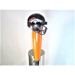 Denver Broncos Beer Tap Handle Team Football Keg Black Wood Super Bowl NFL